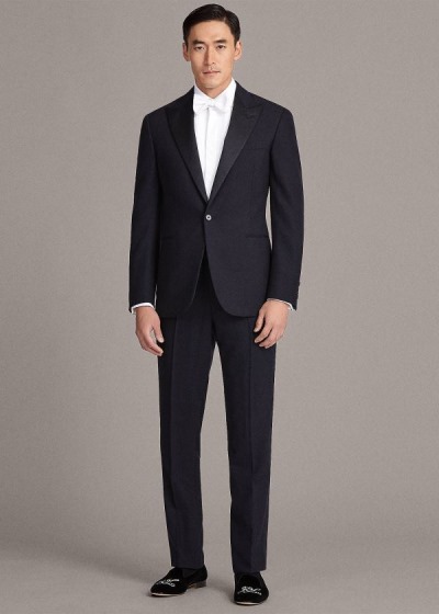 Ralph Lauren Gregory Peak-Lapel Tuxedo Herre Danmark (BRNUT1725)